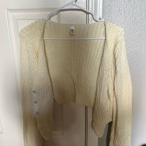 Cream Knit Women's Sweater